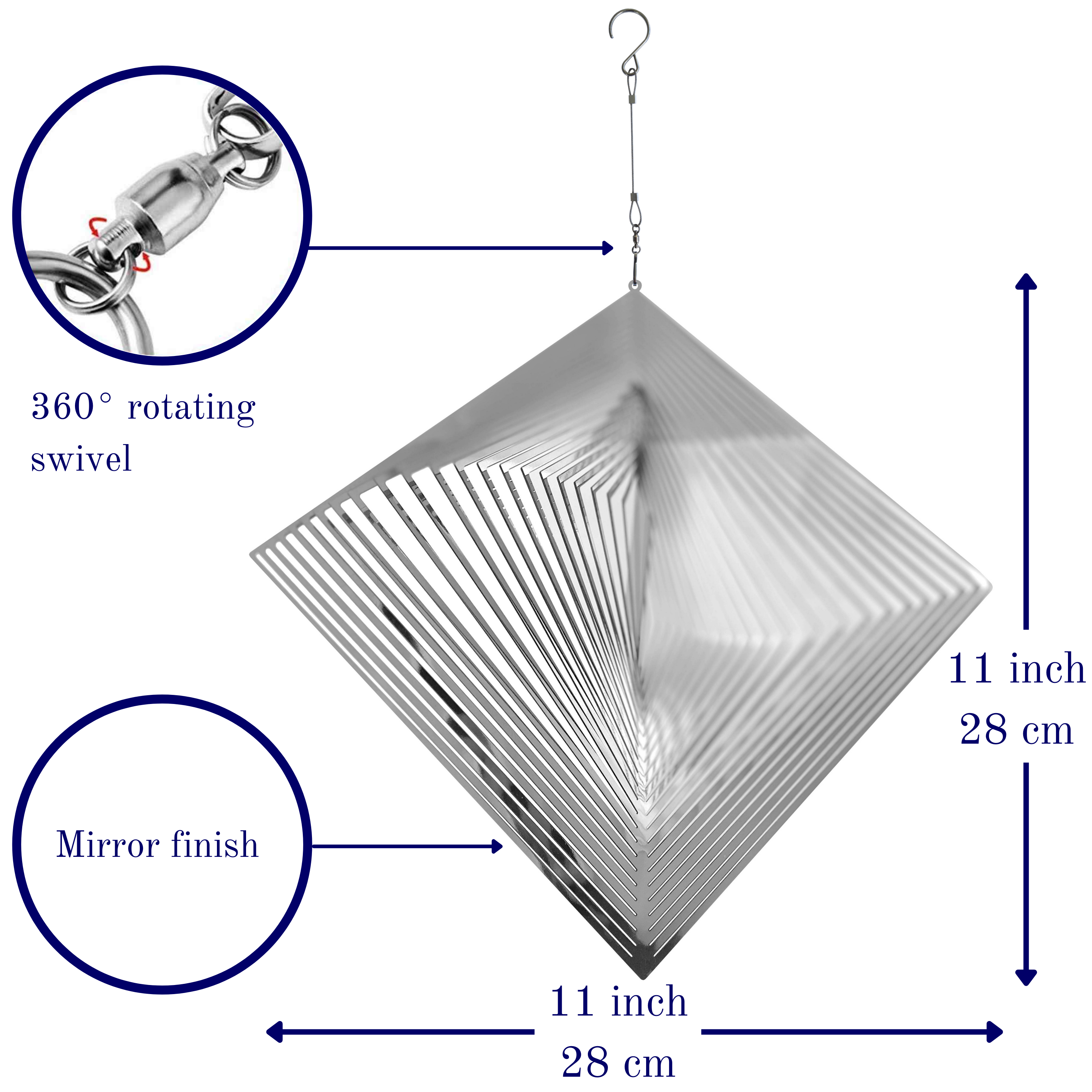 Diamond Wind Spinner - Beauty and the Wind