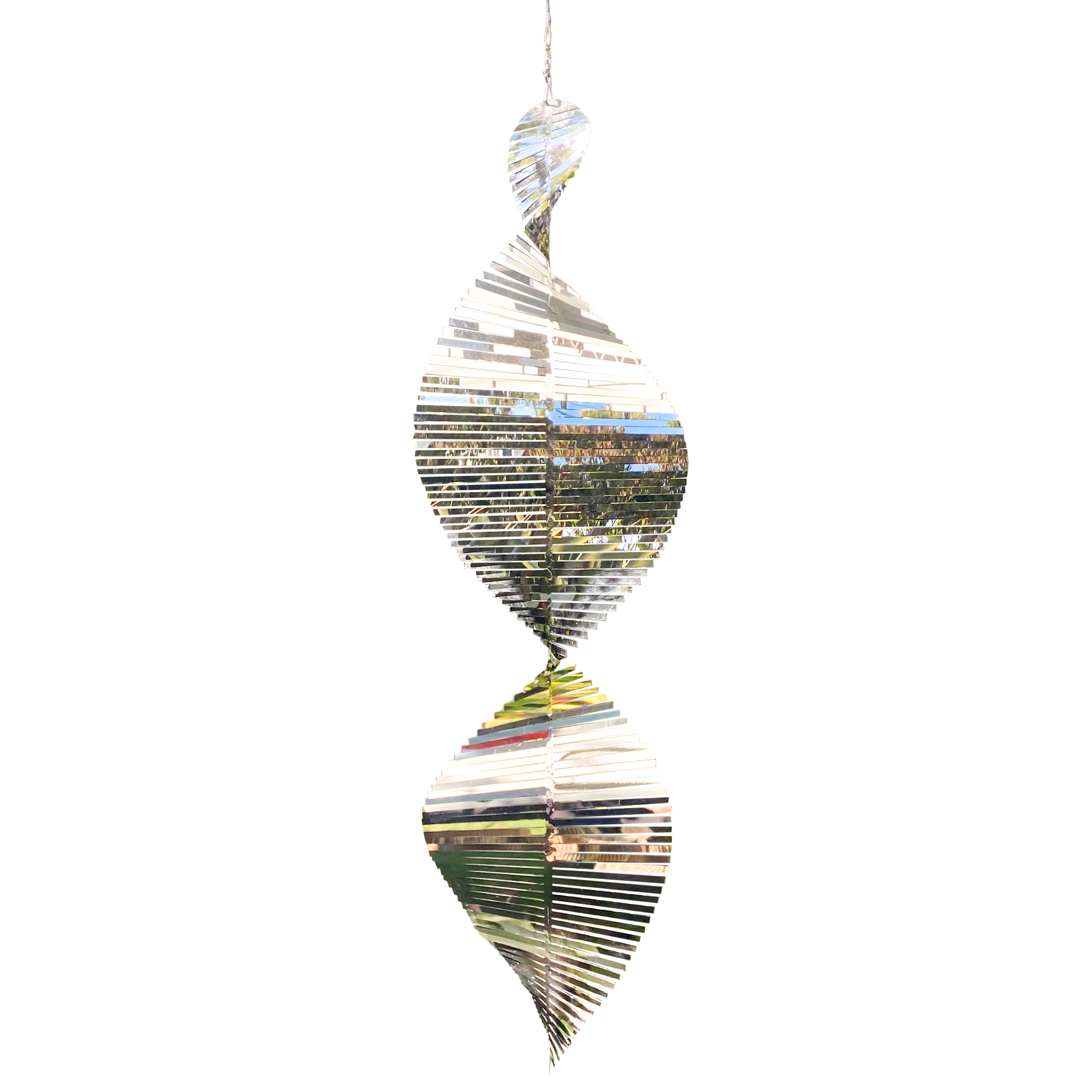 Giant Helix Wind Spinner - Silver - Beauty and the Wind