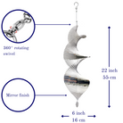 Giant Helix Wind Spinner - Silver - Beauty and the Wind