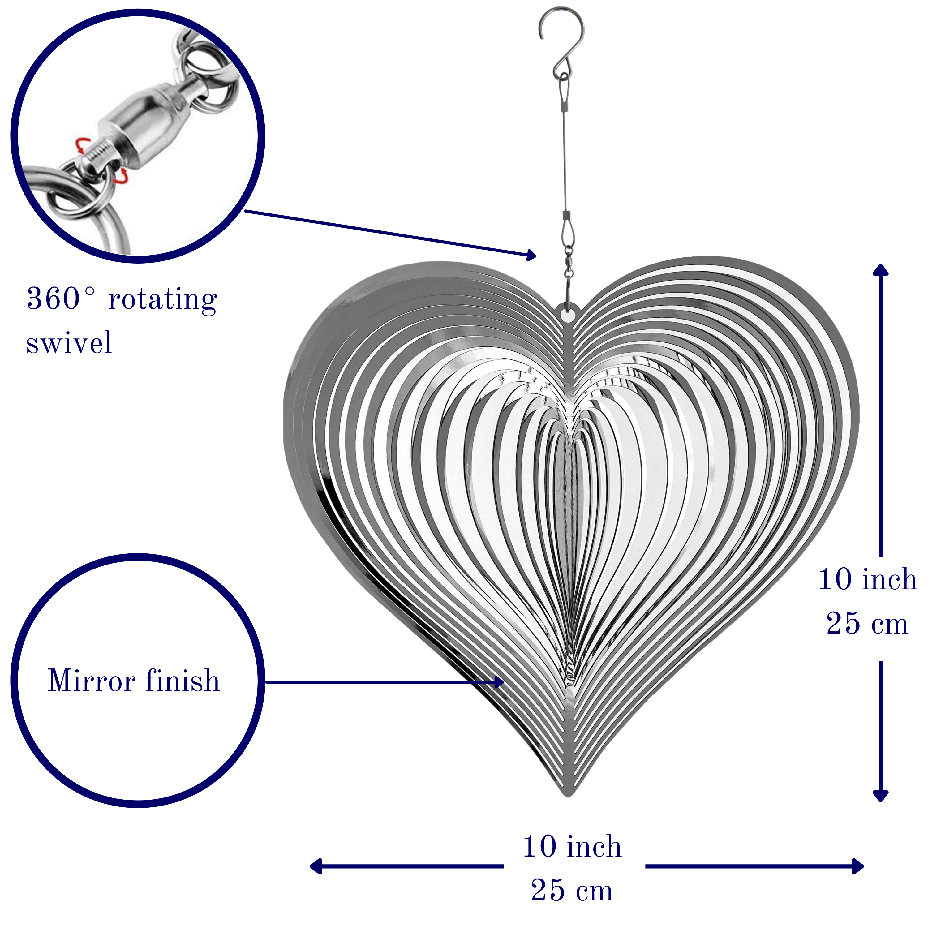Heart Wind Spinner - Beauty and the Wind