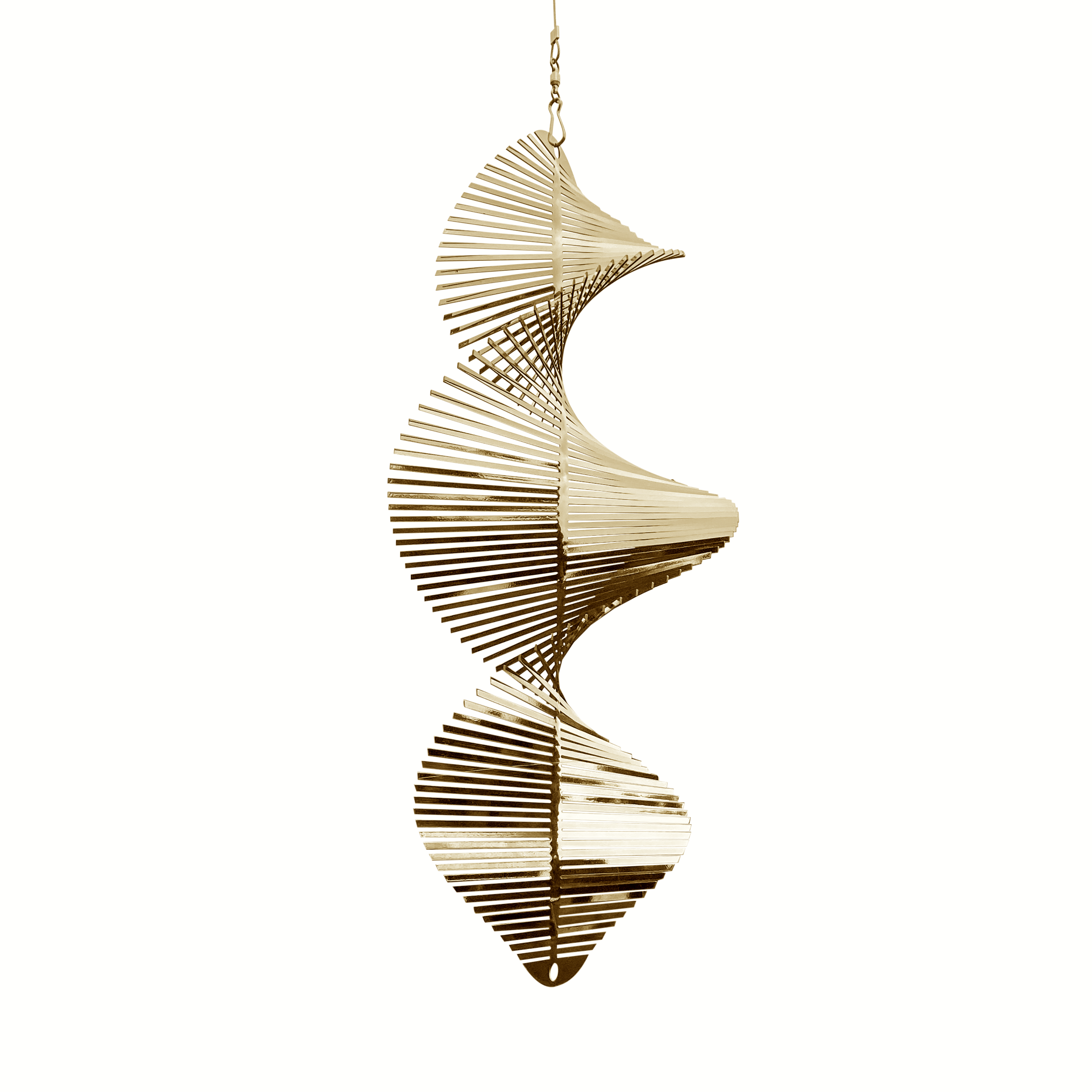 Helix Wind Spinner - White Gold - Beauty and the Wind