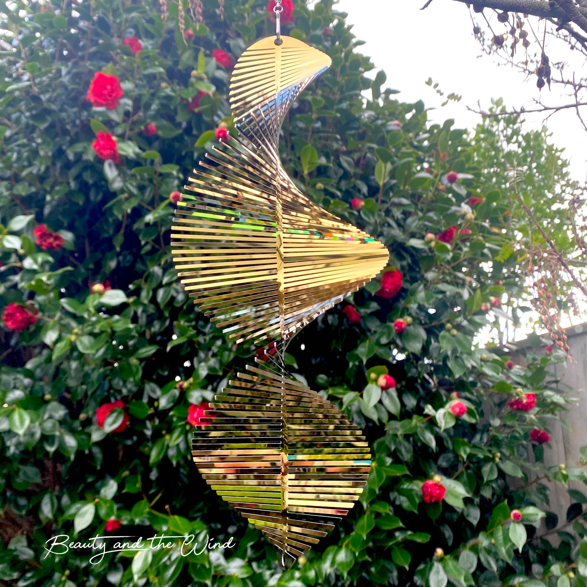 Helix Wind Spinner - White Gold - Beauty and the Wind