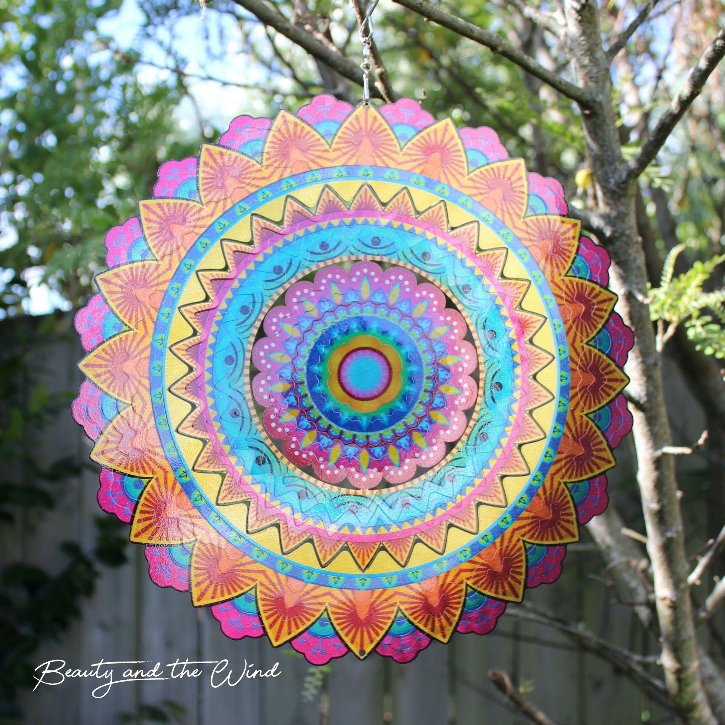 Mandala of Joy Wind Spinner - Beauty and the Wind