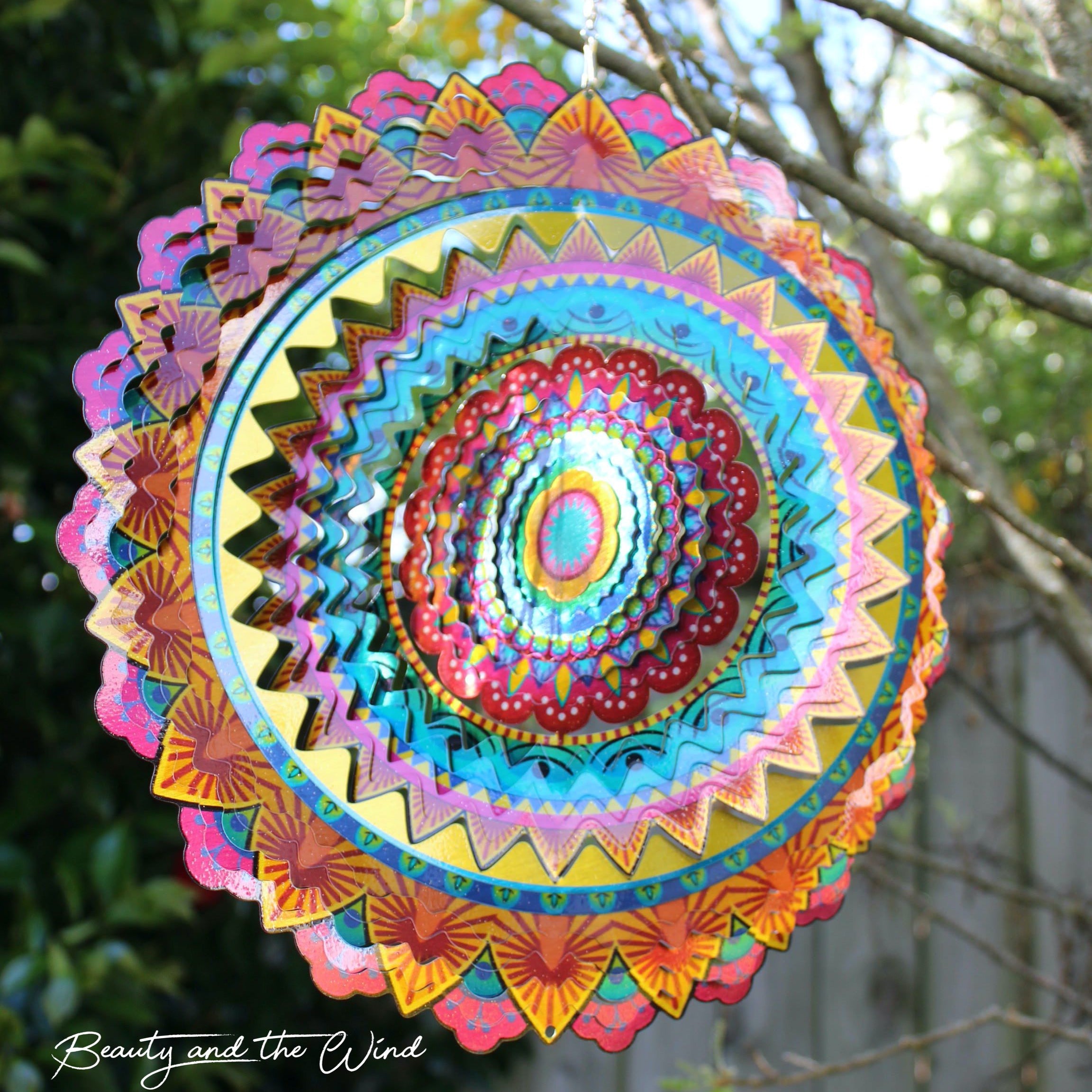Mandala of Joy Wind Spinner - Beauty and the Wind
