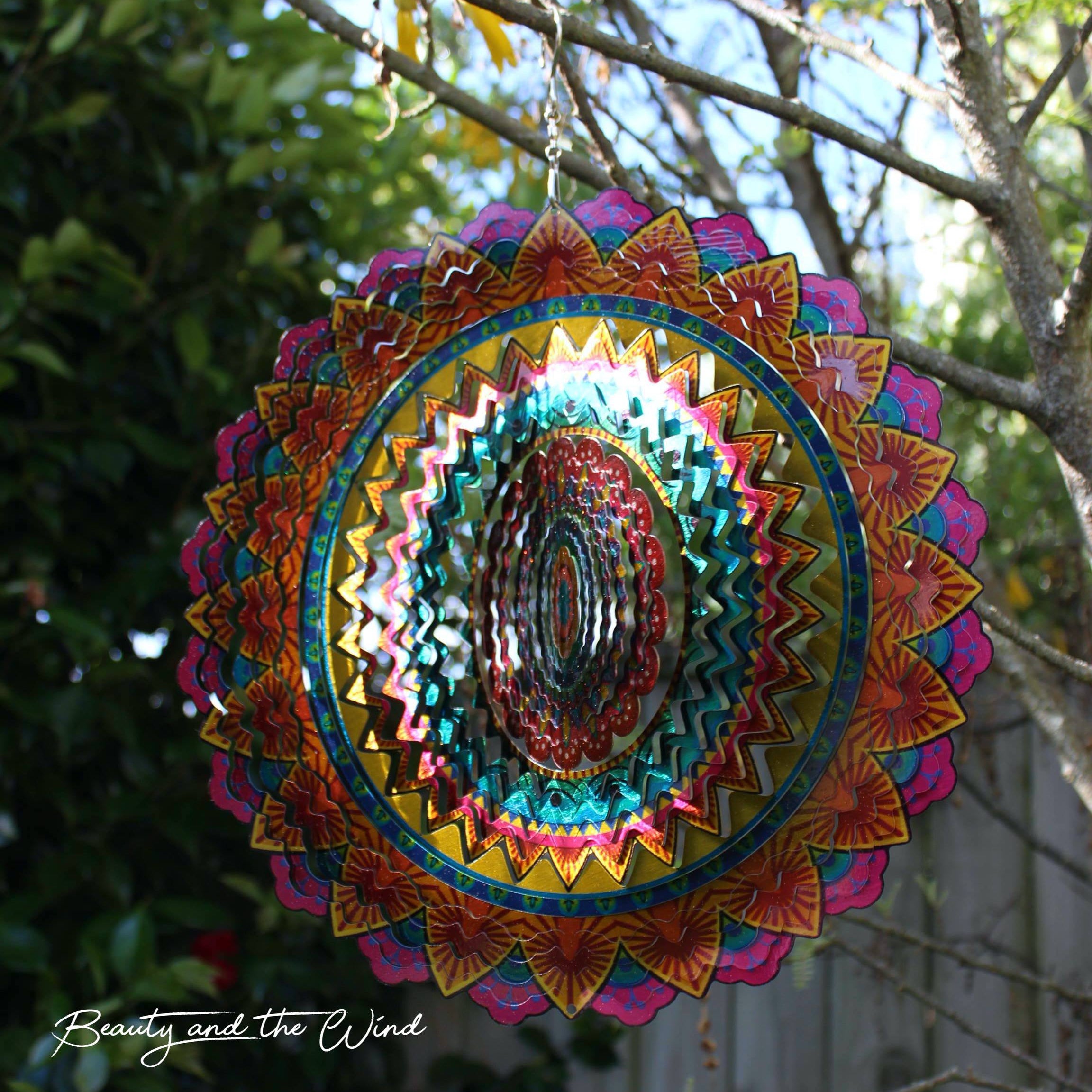 Mandala of Joy Wind Spinner - Beauty and the Wind