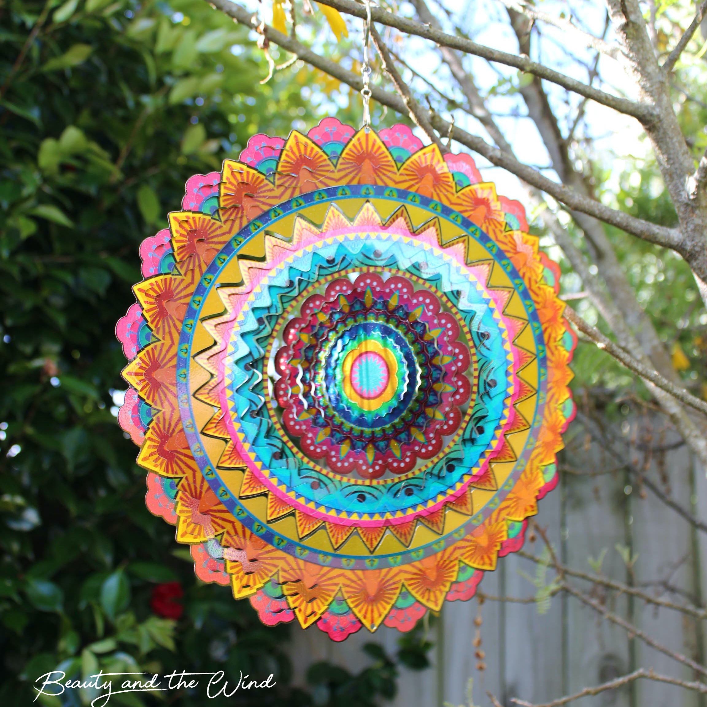 Mandala of Joy Wind Spinner - Beauty and the Wind