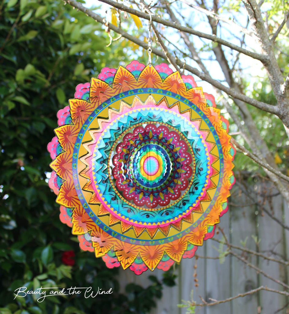 Mandala of Joy Wind Spinner - Beauty and the Wind