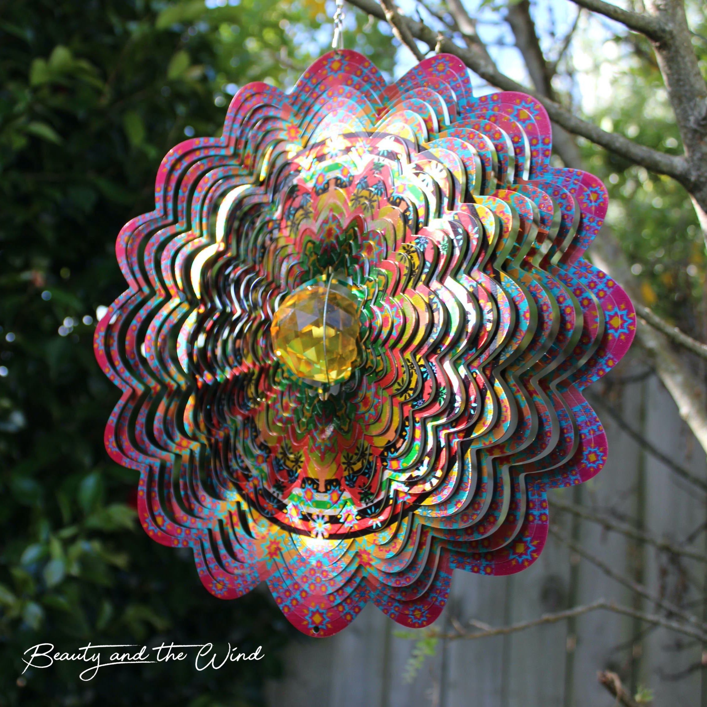Crystal Mandala Wind Spinner - Beauty and the Wind