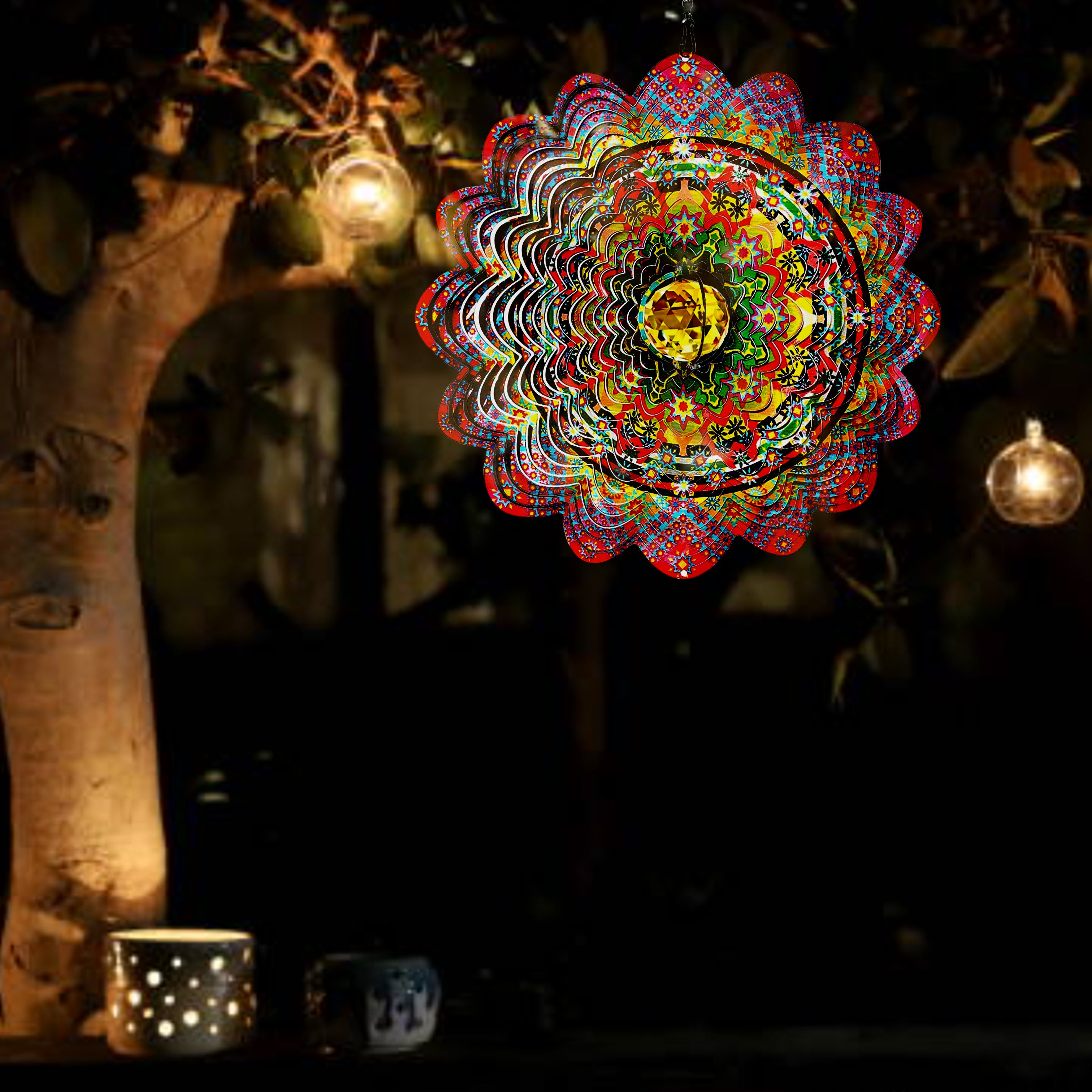 Crystal Mandala Wind Spinner - Beauty and the Wind