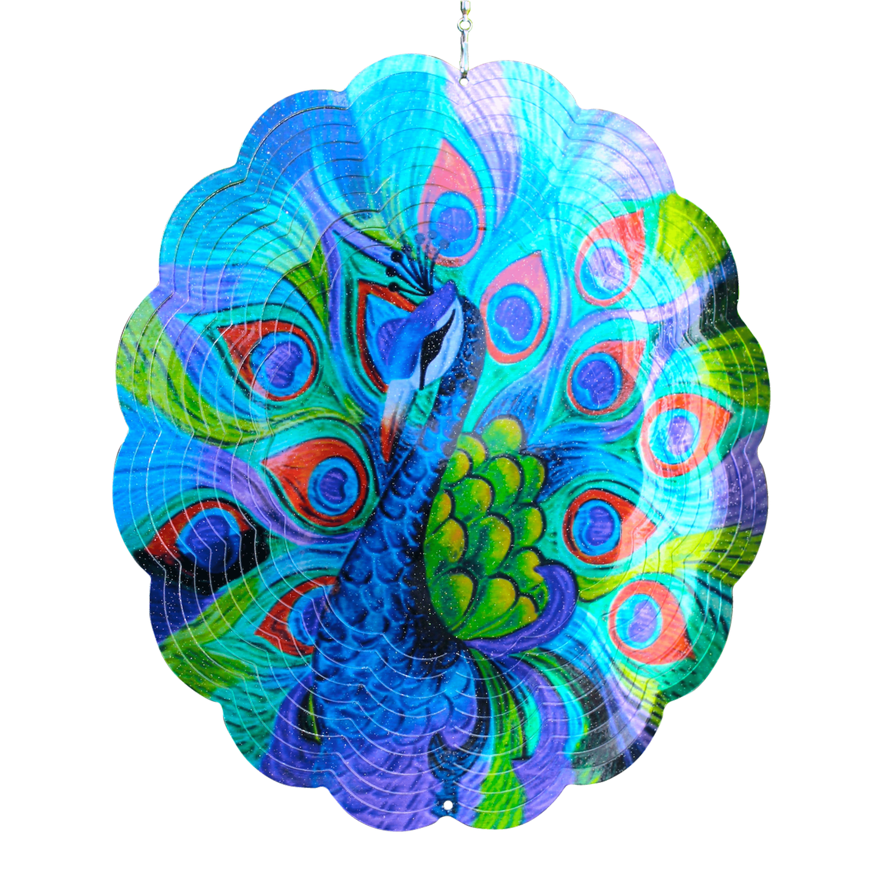 Peacock Wind Spinner - Beauty and the Wind
