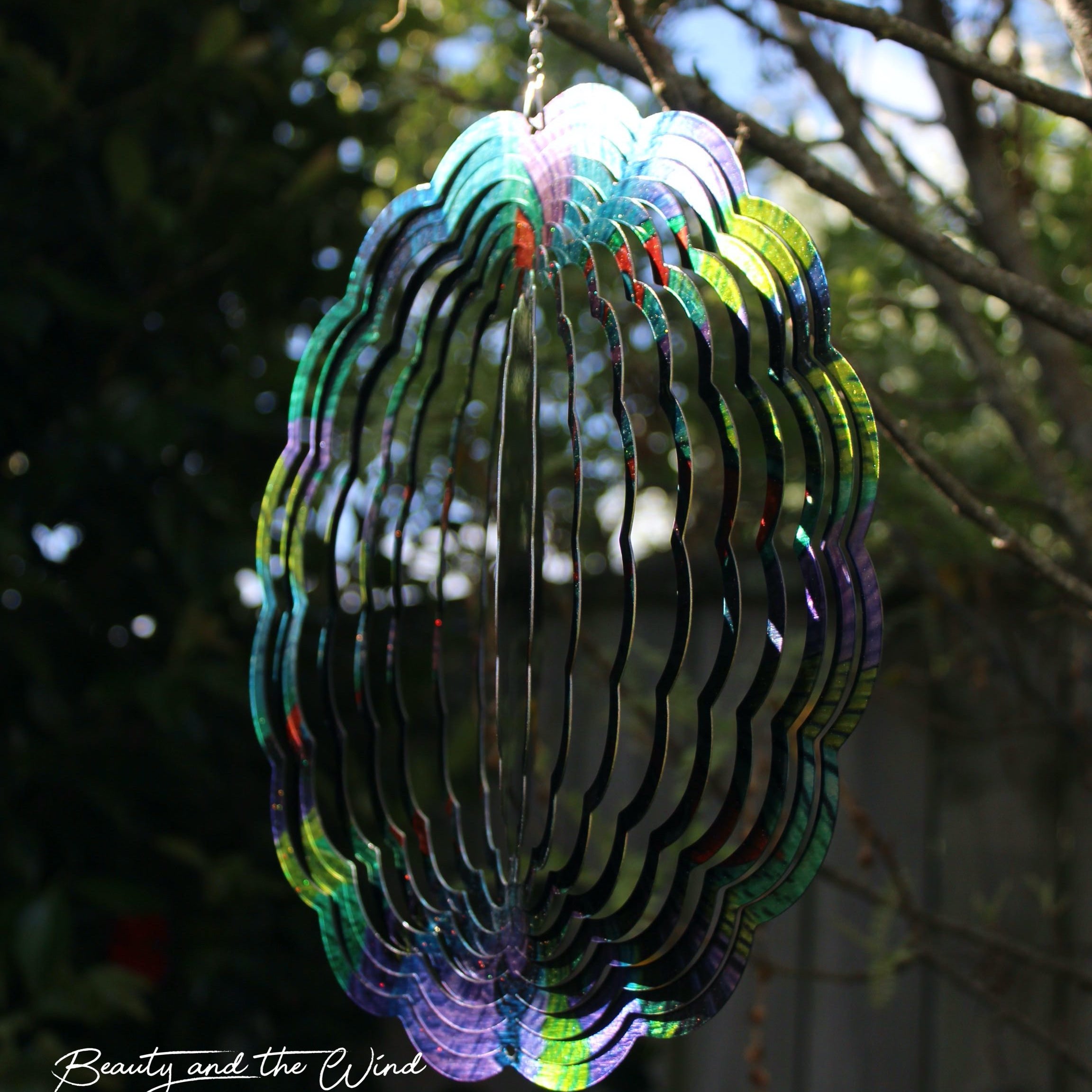 Peacock Wind Spinner - Beauty and the Wind