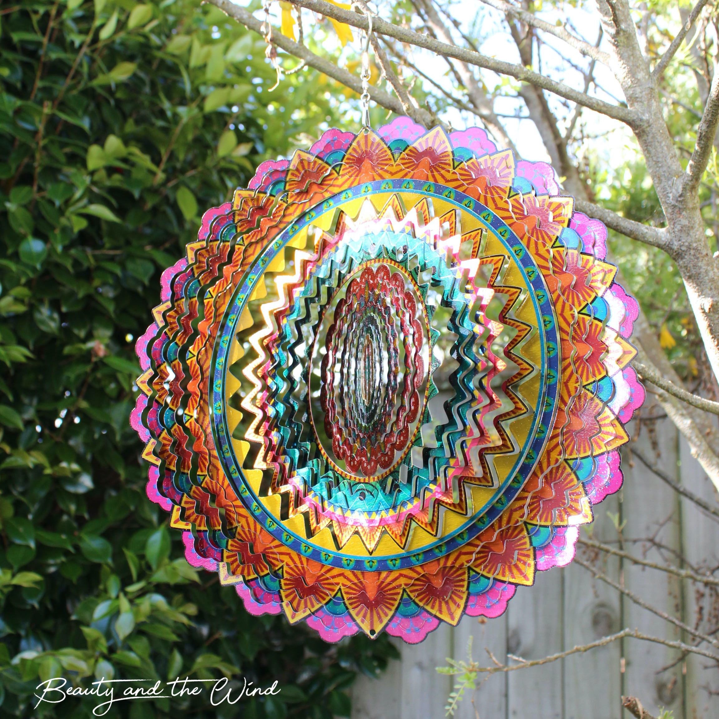 Mandala of Joy Wind Spinner - Beauty and the Wind